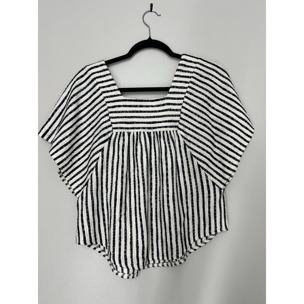 Madewell Texture & Thread Butterfly Top in Isley Stripe XS